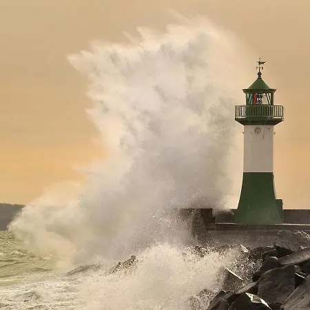Sommerwind App1 - Strandpromenade Seitlicher Meerblick, Strandkorb Saisonal *